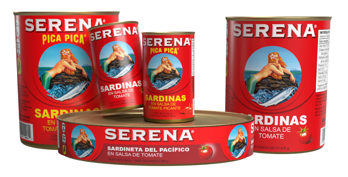 Bodegón de latas de sardinas Serena